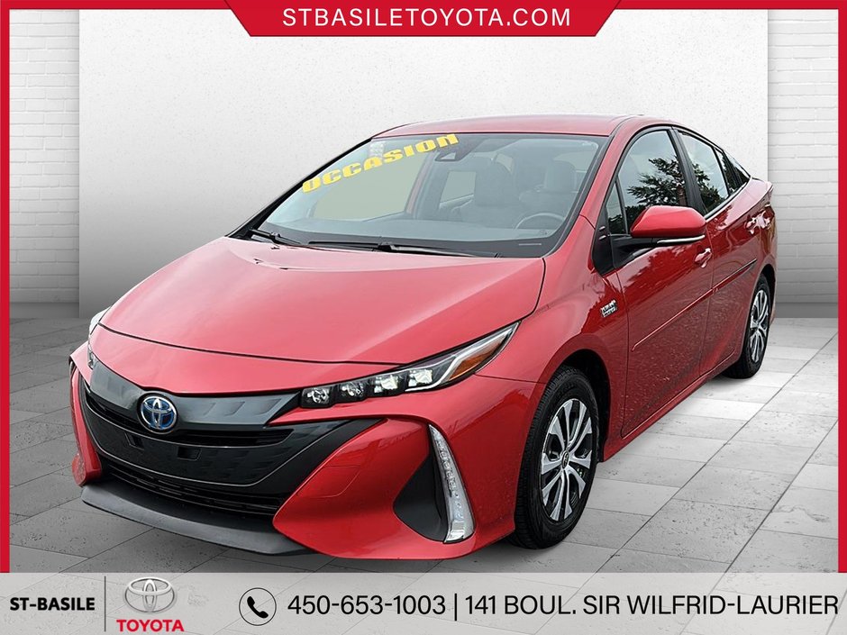 Toyota PRIUS PRIME UPGRADE CUIR GPS VOLANT CHAUFFANT 2021 à Saint-Basile-Le-Grand, Québec