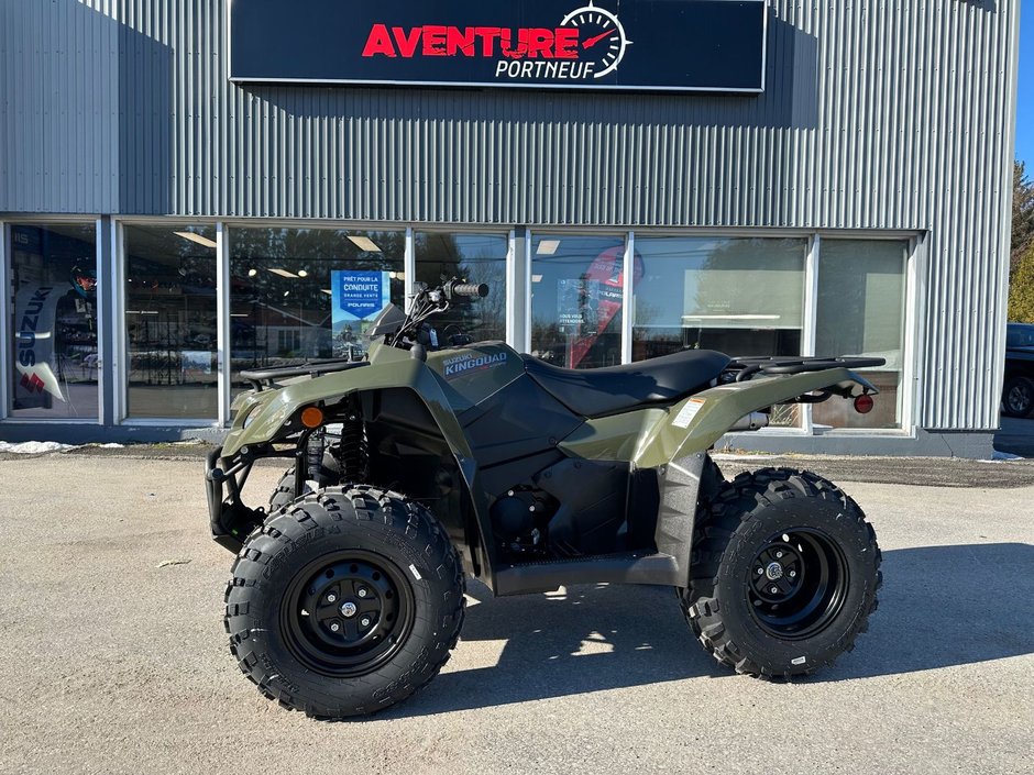 2025 Suzuki KINGQUAD 400 500$ de rabais et 5 ans Garantie