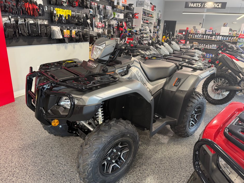2026 Honda ATV Rubicon 520 DCT Deluxe-Matte Gray Metallic