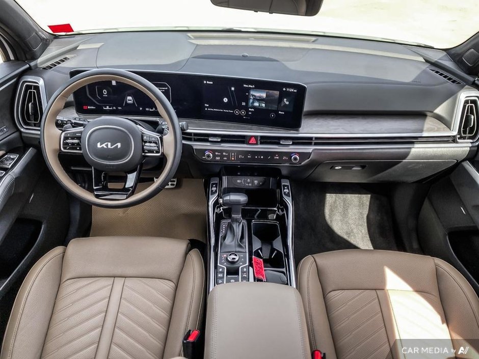 2025 Kia Sorento X-PRO Olive Brown Interior-24