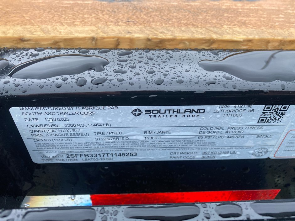 2026 Southland LBAT52-18-5