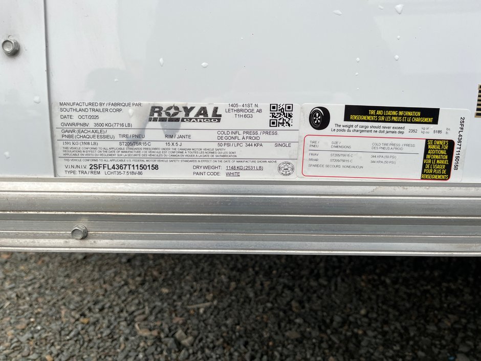 2026 Southland LCHT35-7.518V-86R-7