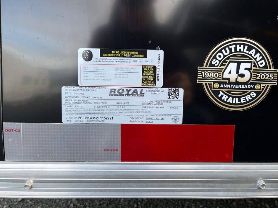 2026 Southland Royal LARCT52-822V-86R-8