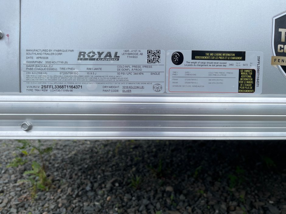 2026 Southland Royal LCHT35-7.516V-86R-8