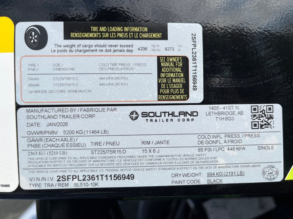 2026 Southland SL510-10K-8