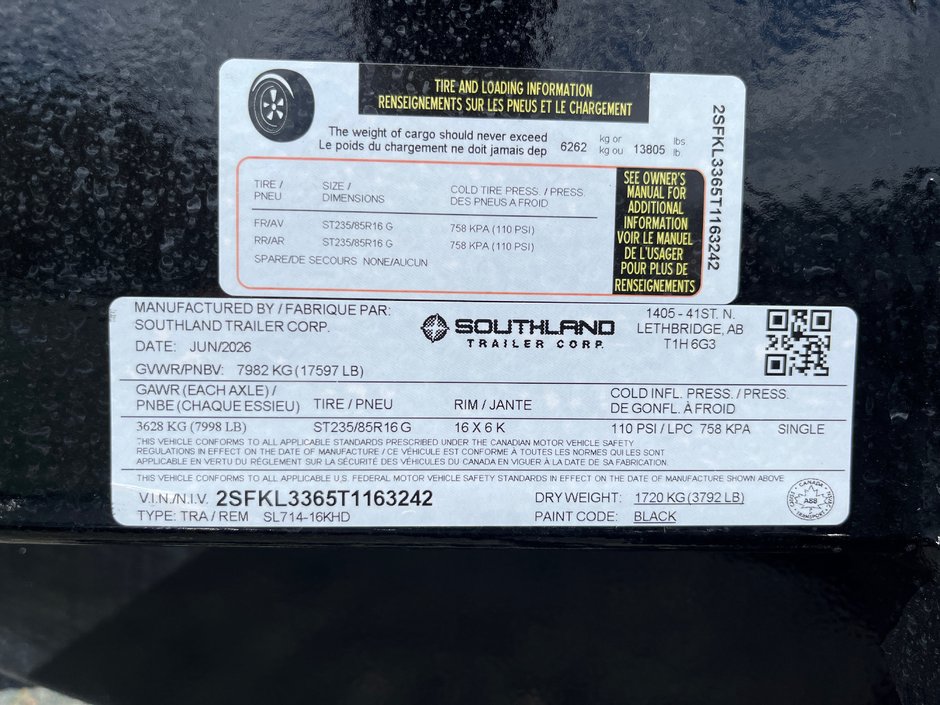 2026 Southland SL714-16KHD-7