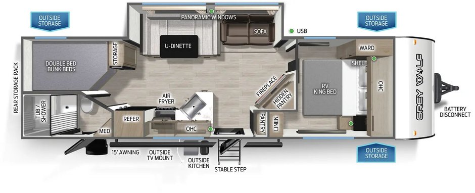 2026 Forest River GREY WOLF CKT26KF in Terrace, British Columbia