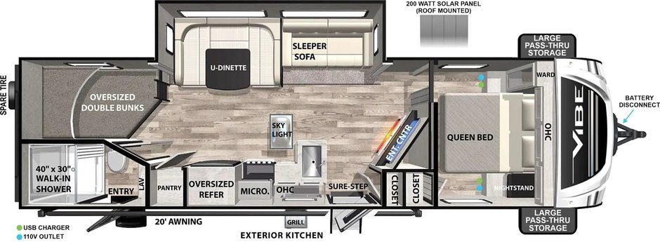 2025 Forest River Vibe 26DBH in Terrace, British Columbia