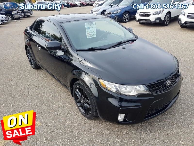 Subaru City 2012 Kia Forte Koup Sx Leather Sunroof Navigation Air Tilt Cruise Pw Pl Local Trade Carproof Is Clean F705585 1