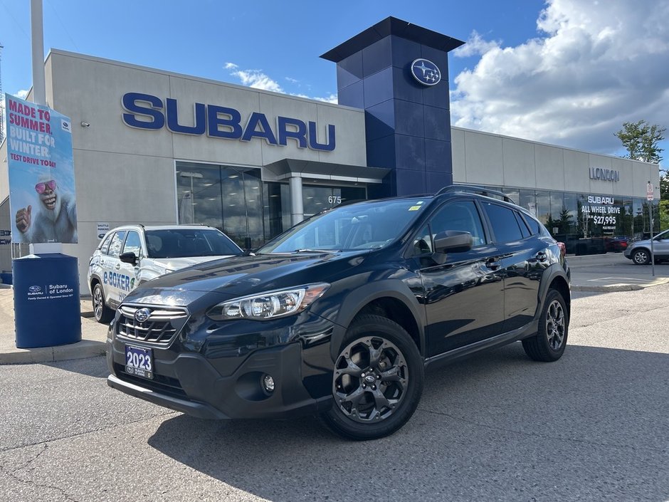 2023 Subaru CROSSTREK OUTDOOR 2.5L | ONE OWNER | CLEAN CARFAX | PUSH BUTTON START | AWD | GUNMETAL ALLOYS | ALL WEATHER SEATS