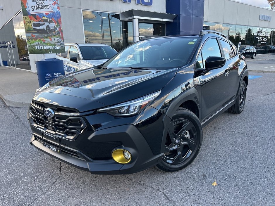 2024 Subaru CROSSTREK ONYX NO ACCIDENTS | ONE OWNER | LEASE RETURN | SUNROOF | HEATED SEATS | WIRELESS CHARGER | EYESIGHT | AWD