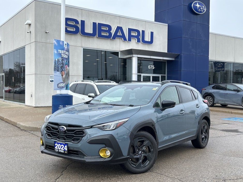 2024 Subaru CROSSTREK ONYX ONE OWNER | NEW FRONT BRAKES | WINTER TIRES INCLUDED  | DEALER SERVICED