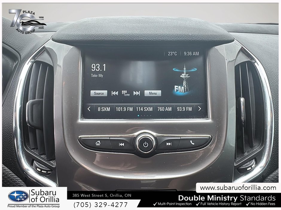 2017 Chevrolet CRUZE LT | LOW KMS | 2 SETS OF TIRES ON RIMS | HEATED SEATS | PUSH BUTTON START |
