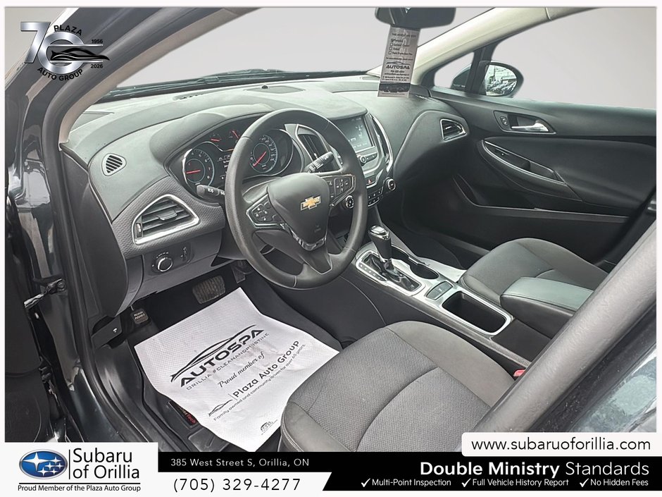 2017 Chevrolet CRUZE LT | LOW KMS | 2 SETS OF TIRES ON RIMS | HEATED SEATS | PUSH BUTTON START |