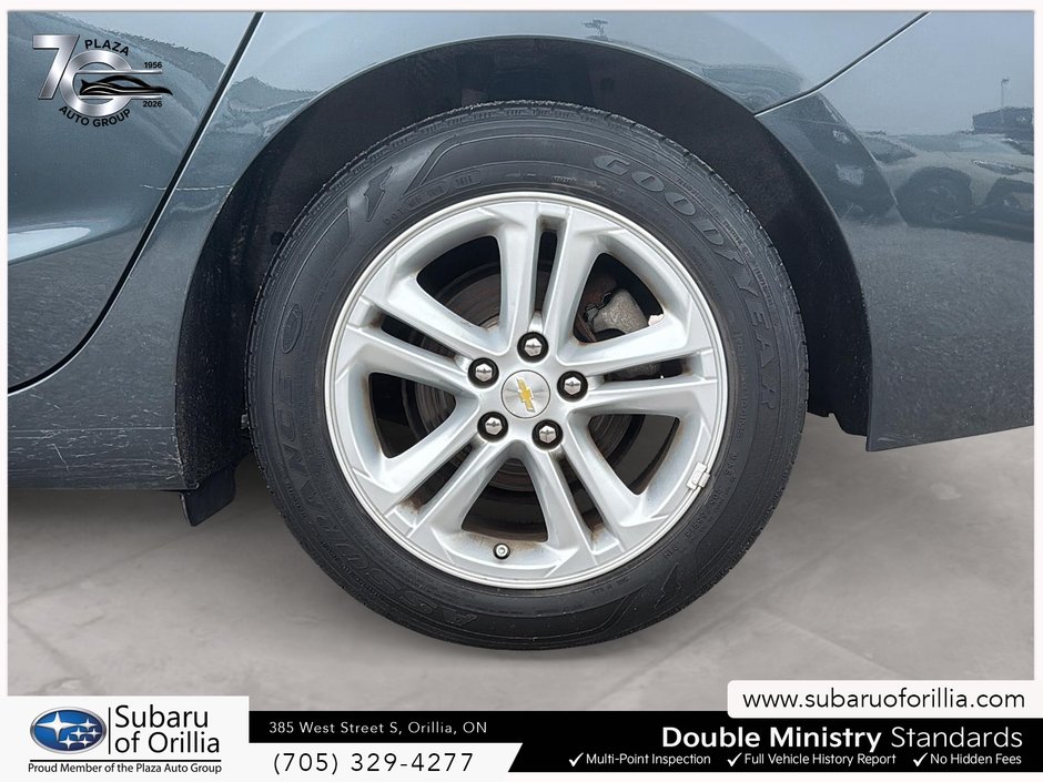 2017 Chevrolet CRUZE LT | LOW KMS | 2 SETS OF TIRES ON RIMS | HEATED SEATS | PUSH BUTTON START |