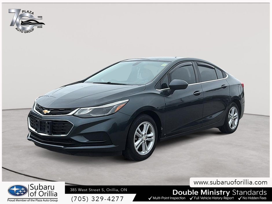 2017 Chevrolet CRUZE LT | LOW KMS | 2 SETS OF TIRES ON RIMS | HEATED SEATS | PUSH BUTTON START |