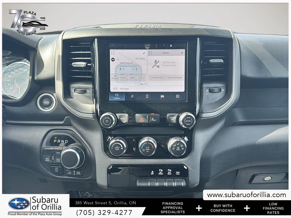 2025 Ram 1500 Warlock | LOW KMS | 6 SEATS | 4WD | ADAPTIVE CRUISE | PUSH BUTTON START |
