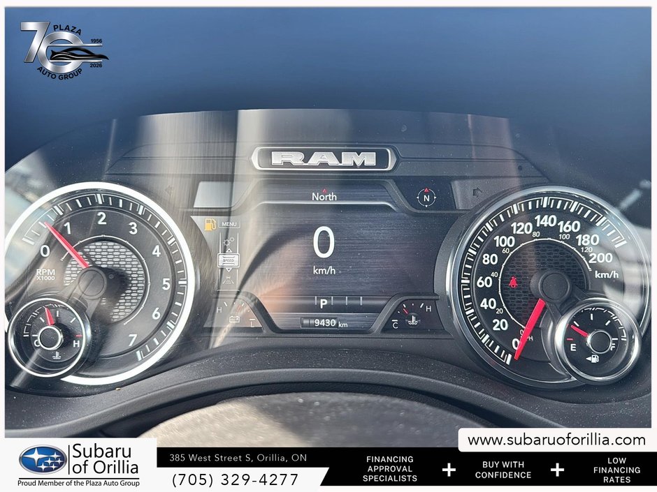 2025 Ram 1500 Warlock | LOW KMS | 6 SEATS | 4WD | ADAPTIVE CRUISE | PUSH BUTTON START |
