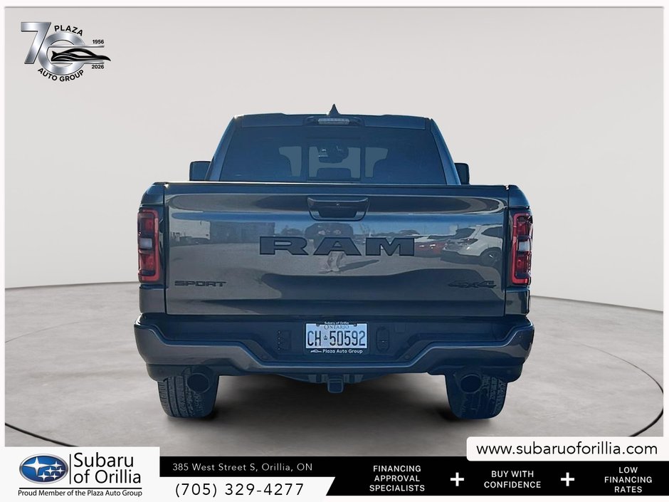 2025 Ram 1500 Sport GT PACKAGE | MOONROOF | TECH PACKAGE | SPRAY-IN BED LINER |