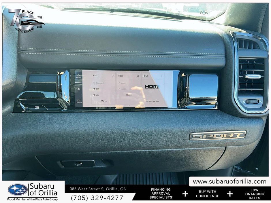 2025 Ram 1500 Sport GT PACKAGE | MOONROOF | TECH PACKAGE | SPRAY-IN BED LINER |