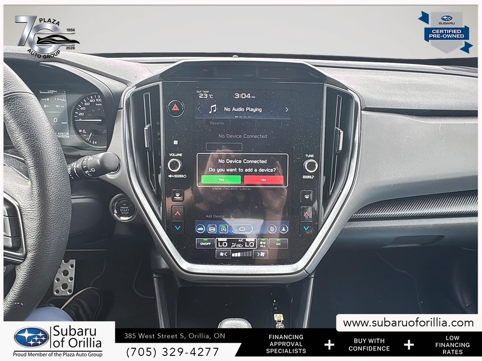 2024 Subaru Crosstrek Onyx | CLEAN CARFAX | ADAPTIVE CRUISE CONTROL | HEATED FRONT SEATS | PADDLE SHIFTERS | SUNROOF |