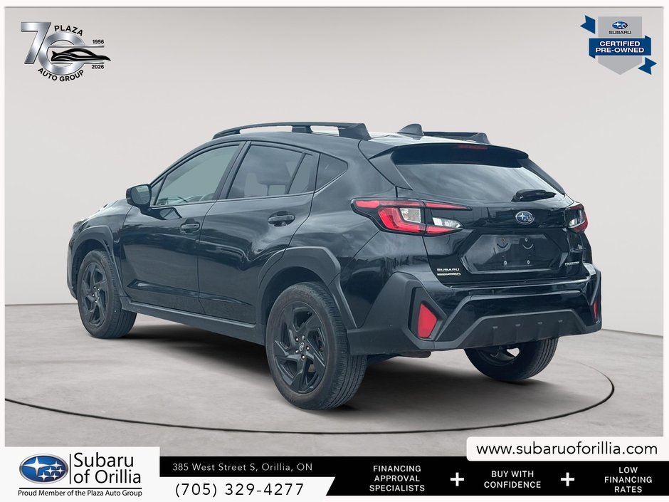 2024 Subaru Crosstrek Onyx | CLEAN CARFAX | ADAPTIVE CRUISE CONTROL | HEATED FRONT SEATS | PADDLE SHIFTERS | SUNROOF |