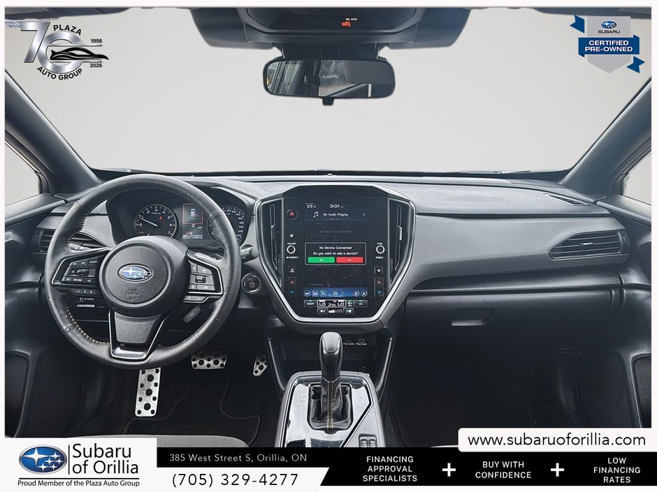 2024 Subaru Crosstrek Onyx | CLEAN CARFAX | ADAPTIVE CRUISE CONTROL | HEATED FRONT SEATS | PADDLE SHIFTERS | SUNROOF |