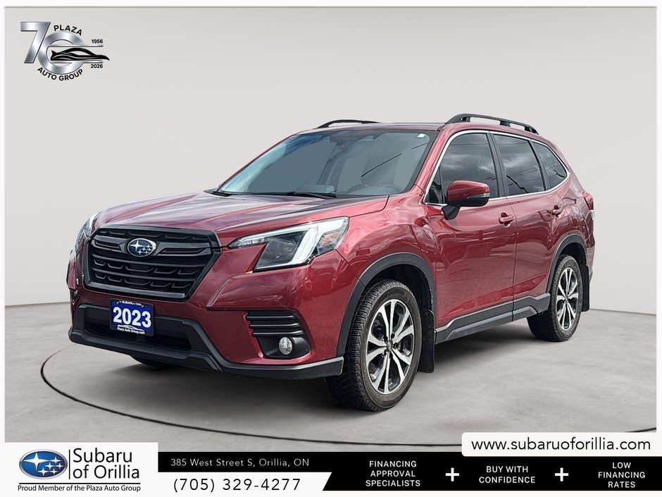 2023 Subaru FORESTER LIMITED | CLEAN CARFAX | PREMIUM SOUND SYSTEM | HEATED SEATS FRONT & REAR | ADAPTIVE CRUISE | SUNROOF |