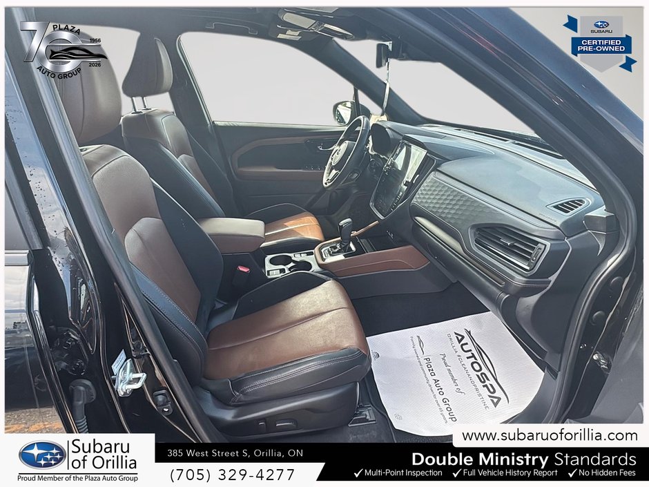 2025 Subaru FORESTER PREMIER | BROWN LEATHER HEATED SEATS | ADAPTIVE CRUISE CONTROL | 11.6