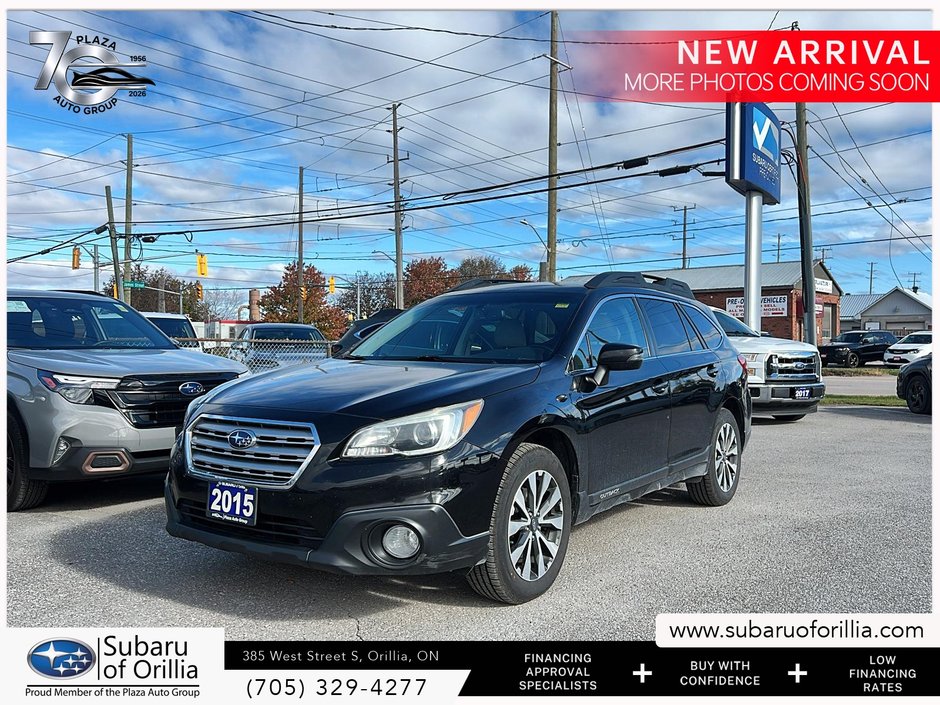 2015 Subaru Outback 3.6R w/Limited & Tech Pkg | HEATED SEATING | DUAL-ZONE CLIMATE CONTROL | SUNROOF | PADDLE SHIFTERS |