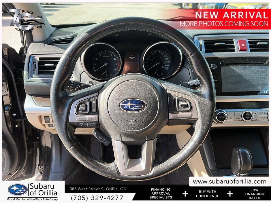2015 Subaru Outback 3.6R w/Limited & Tech Pkg | HEATED SEATING | DUAL-ZONE CLIMATE CONTROL | SUNROOF | PADDLE SHIFTERS |