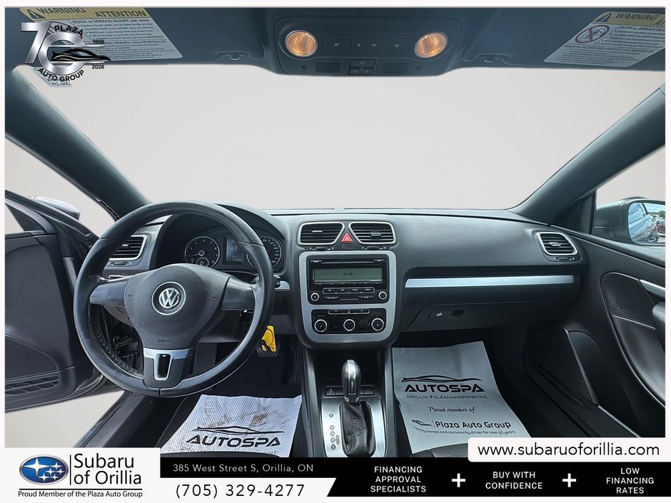 2012 Volkswagen EOS COMFORTLINE CONVERTIBLE | HEATED SEATS | ONLY 133,000KMS | TURBO | NO ACCIDENTS |