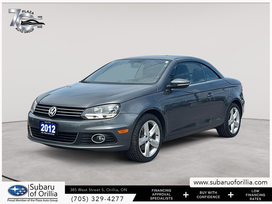 2012 Volkswagen EOS COMFORTLINE CONVERTIBLE | HEATED SEATS | ONLY 133,000KMS | TURBO | NO ACCIDENTS |