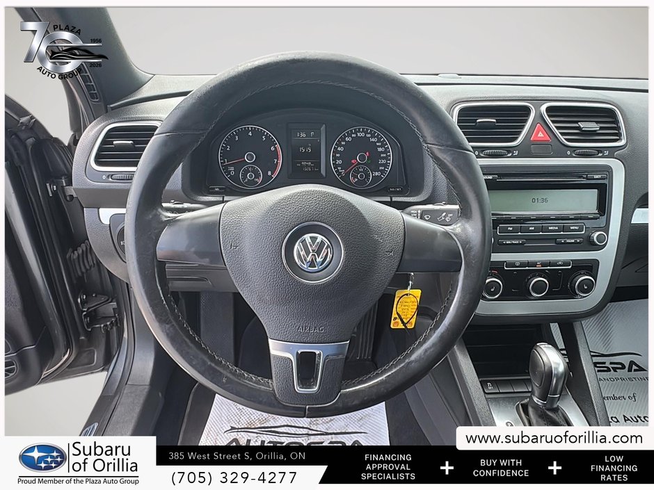 2012 Volkswagen EOS COMFORTLINE CONVERTIBLE | HEATED SEATS | ONLY 133,000KMS | TURBO | NO ACCIDENTS |