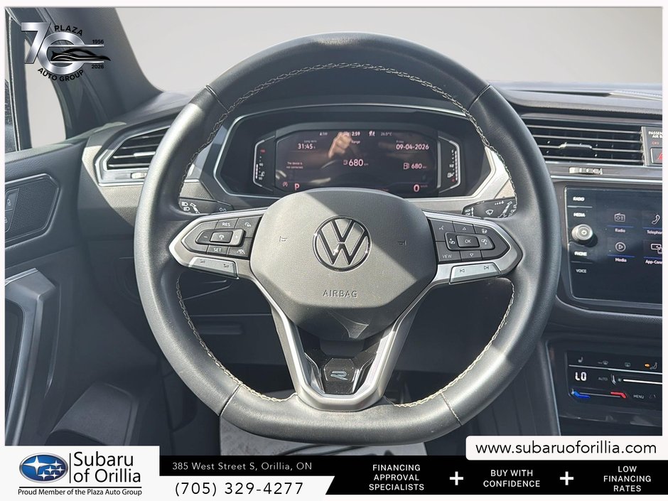 2023 Volkswagen Tiguan Comfortline R-Line Black Edition | DUAL ZONE CLIMATE CONTROL | HEATED SEATS | SELECTABLE DRIVE MODES | SUNROOF |