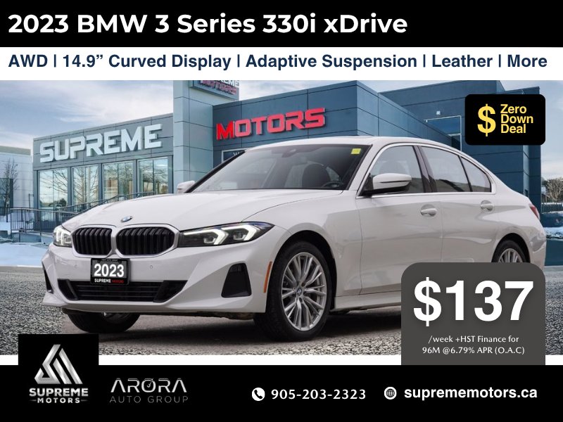 2023 BMW 3 Series 330I XDRIVE in Mississauga, Ontario
