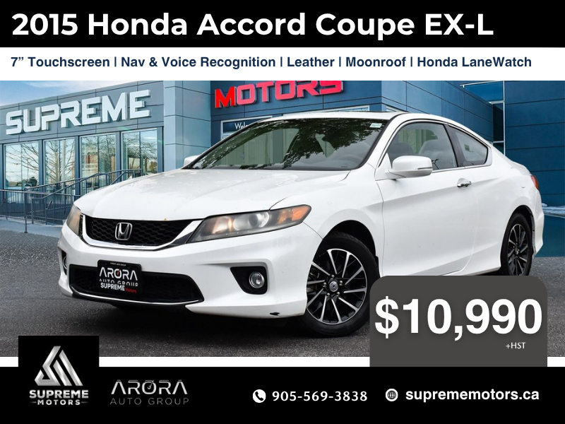 2015 Honda Accord Coupe EX-L w/Navi in Mississauga, Ontario