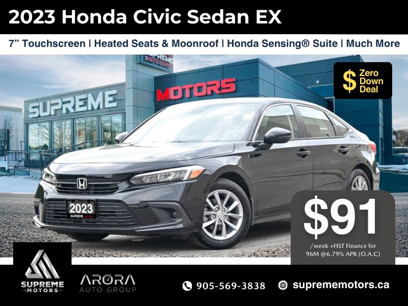 2023 Honda Civic Sedan EX in Mississauga, Ontario