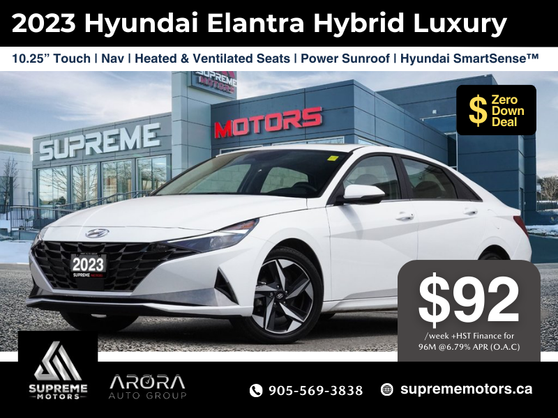 2023 Hyundai Elantra Hybrid LUXURY HYBRID in Mississauga, Ontario