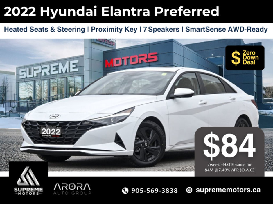 2022 Hyundai Elantra PREFERRED in Mississauga, Ontario