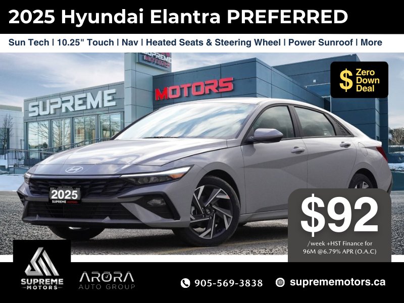 2025 Hyundai Elantra PREFERRED in Mississauga, Ontario