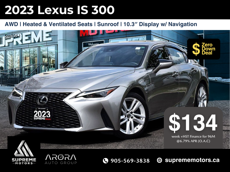 2023 Lexus IS 300 in Mississauga, Ontario