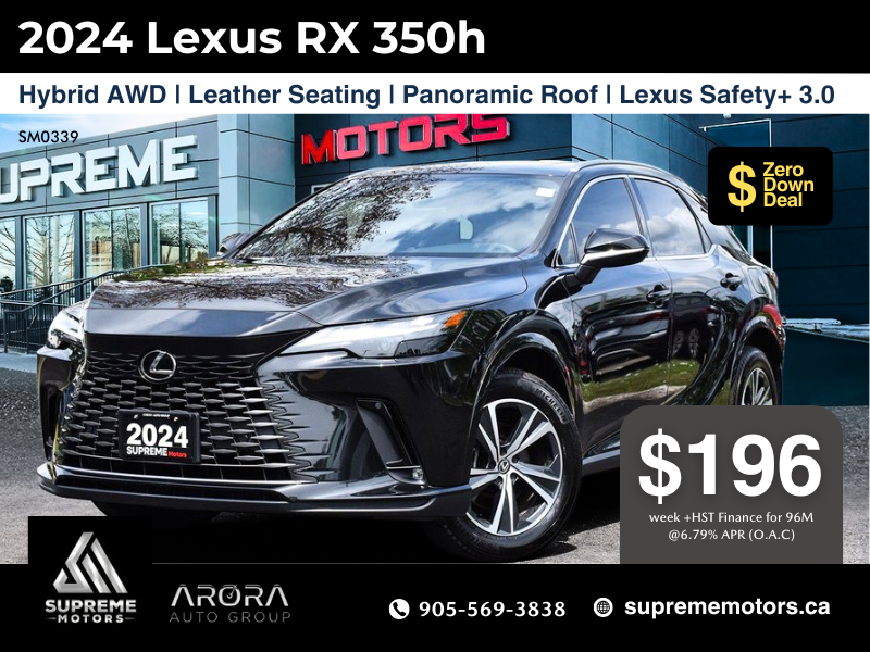 2024 Lexus RX 350h in Mississauga, Ontario