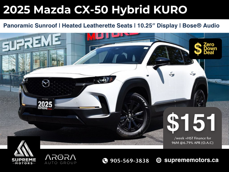 2025 Mazda CX-50 Hybrid KURO in Mississauga, Ontario