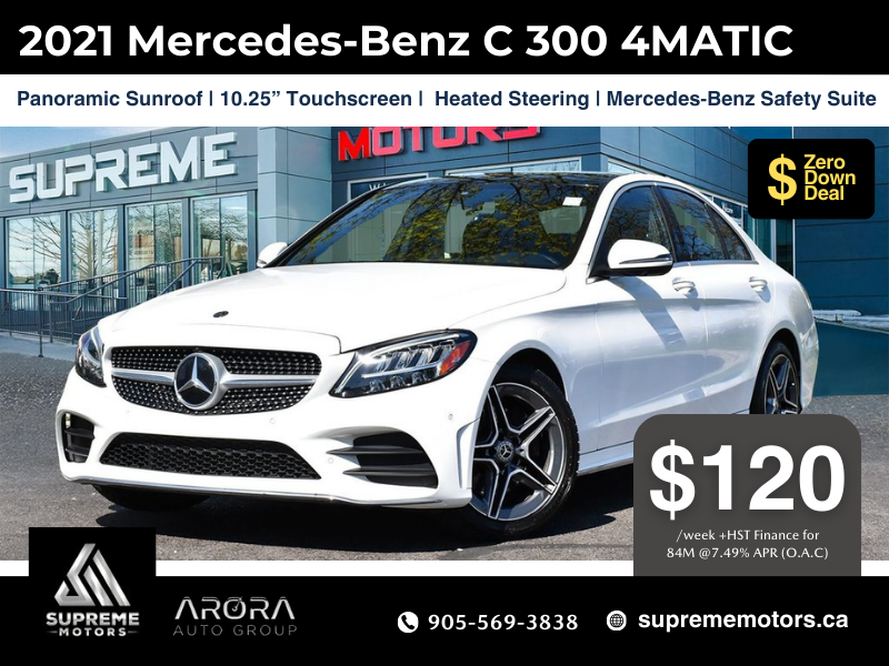 2021 Mercedes-Benz C-Class C 300 4MATIC SEDAN in Mississauga, Ontario