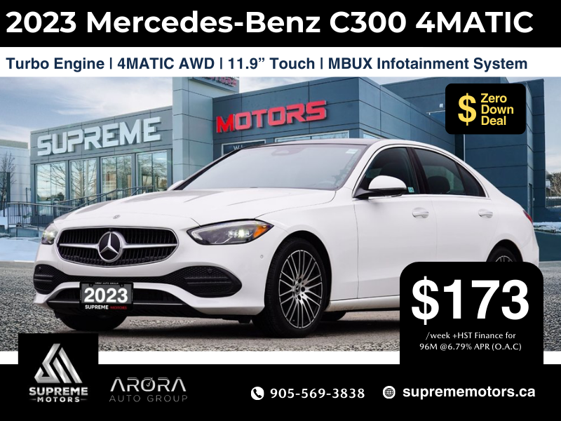 2023 Mercedes-Benz C-Class C300 4MATIC SEDAN in Mississauga, Ontario