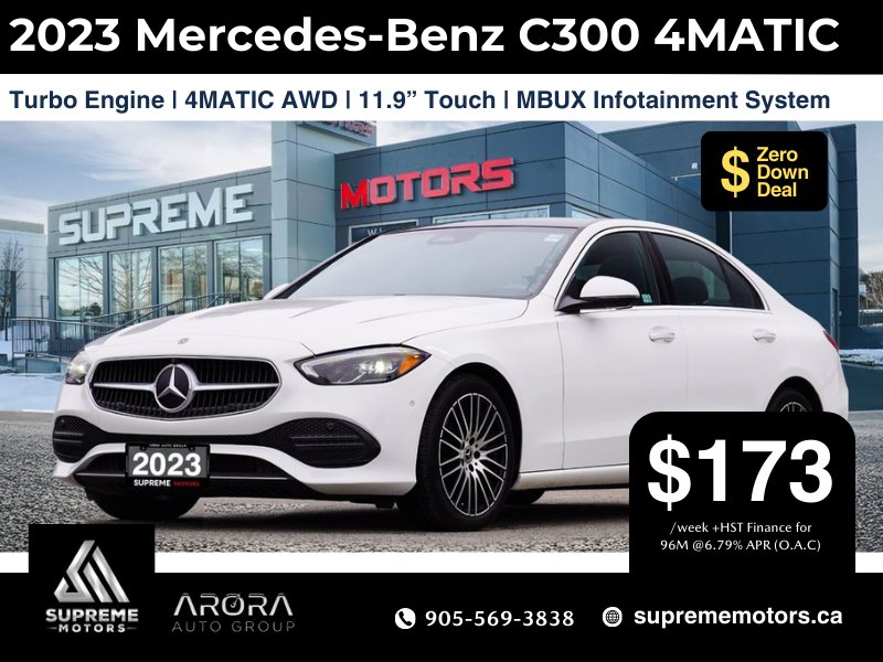 2023 Mercedes-Benz C-Class C 300 in Mississauga, Ontario