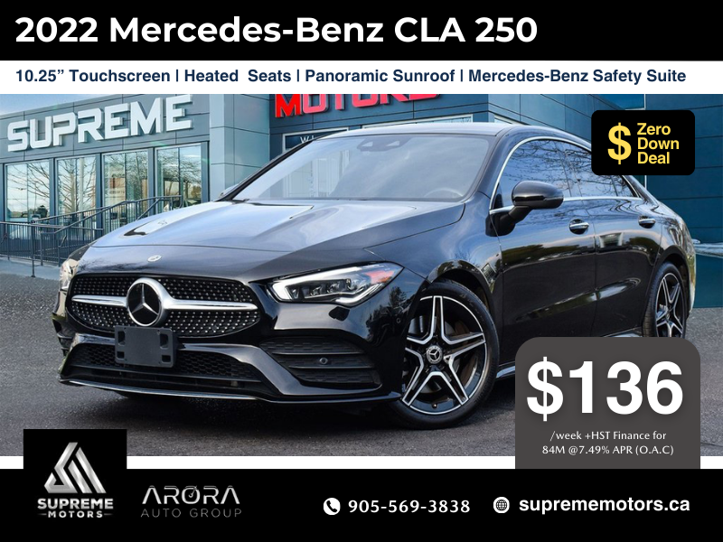 2022 Mercedes-Benz CLA 250 in Mississauga, Ontario