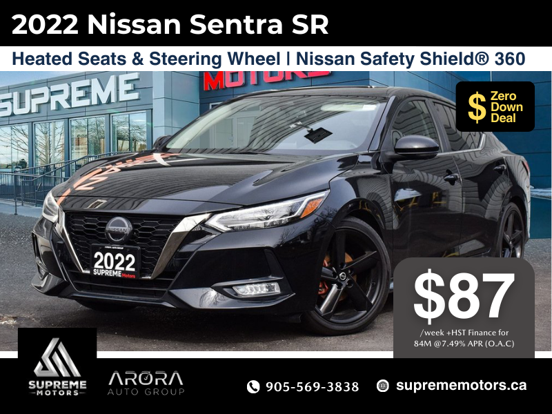 2022 Nissan Sentra SR in Mississauga, Ontario
