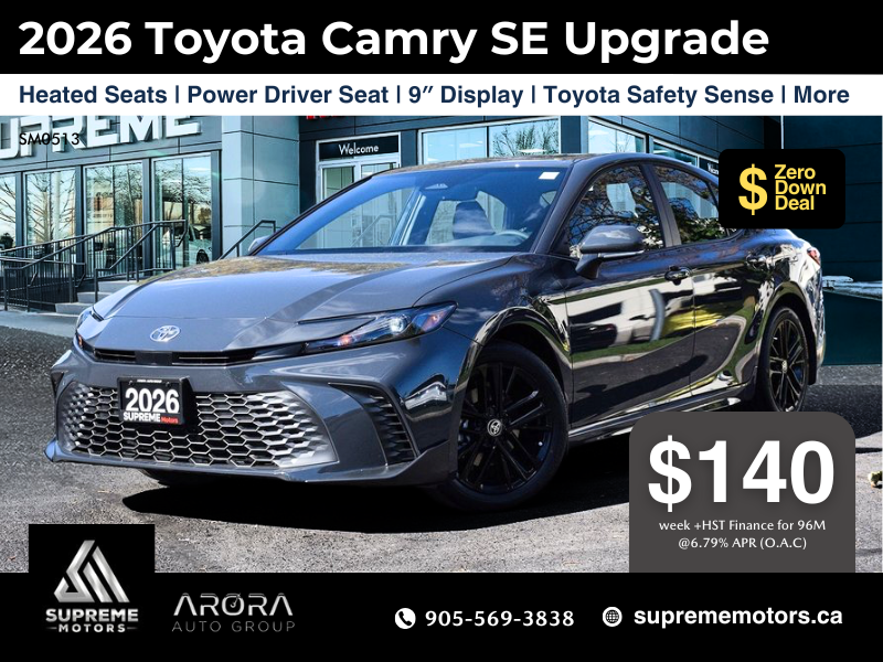 2026 Toyota Camry SE Upgrade in Mississauga, Ontario